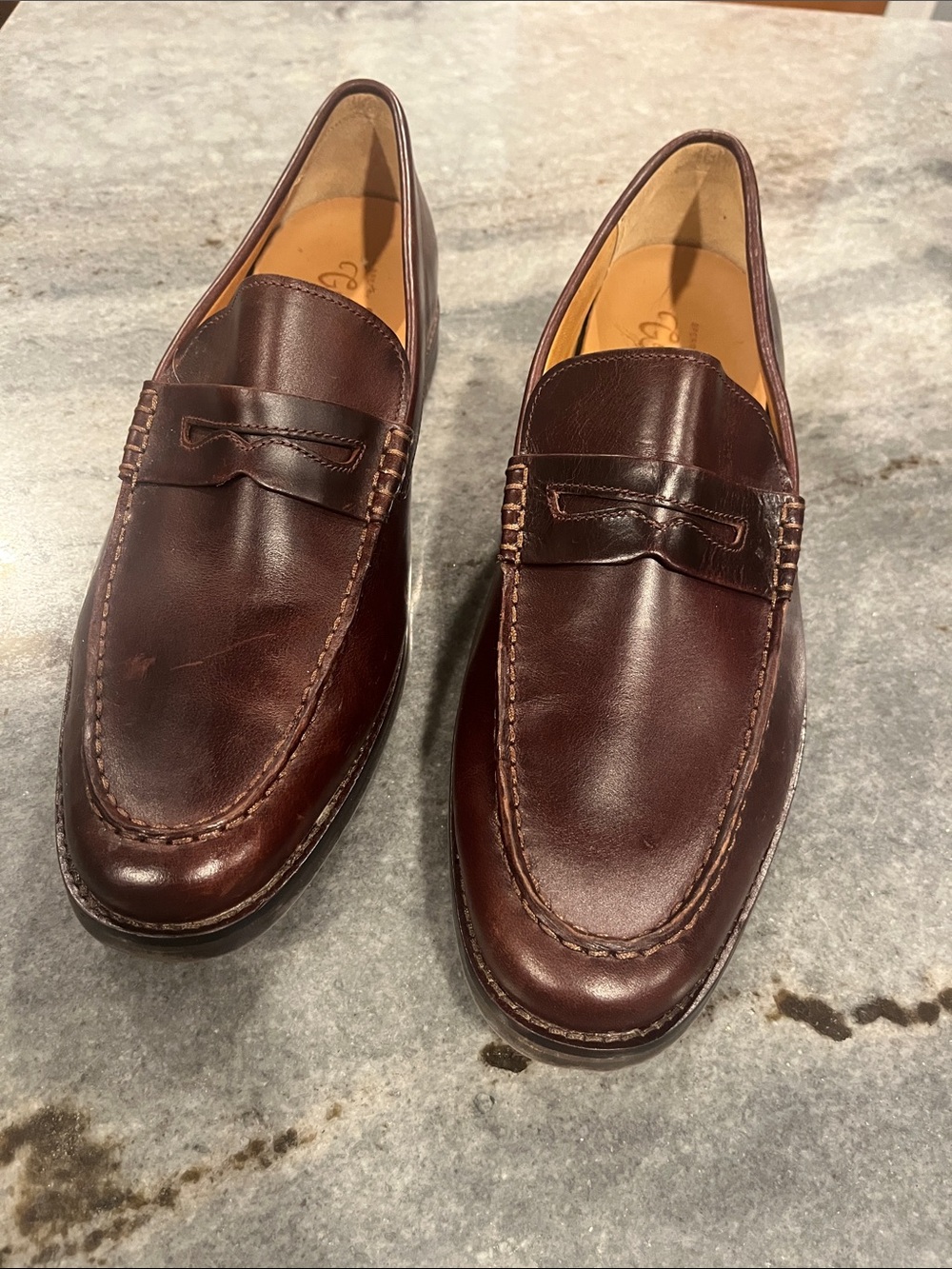 CLassic Sperry Gold Cup Men's Penny Loafers in Dark Brown